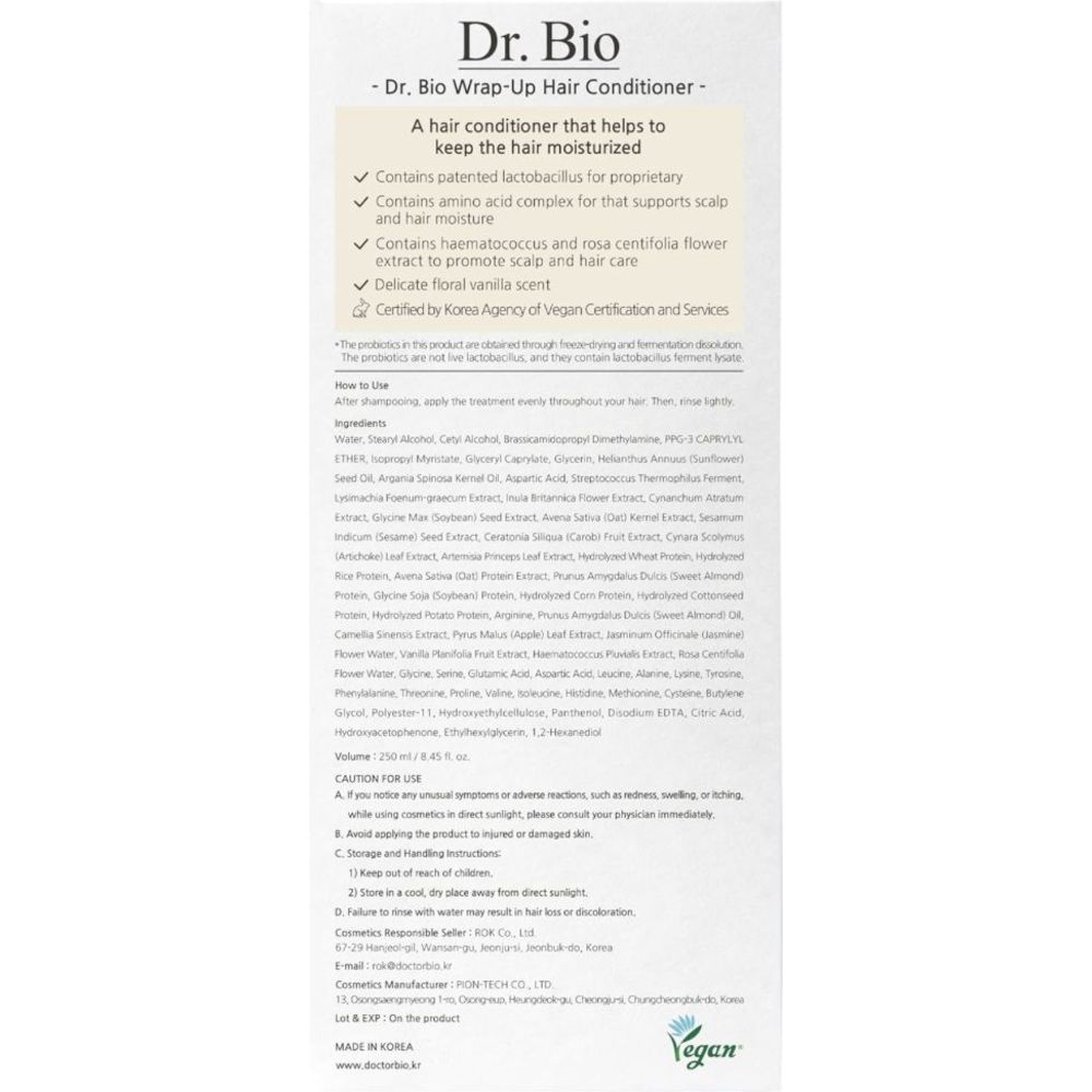 Dr. Bio - Wrap-Up Hair Treatment - 250 ml
