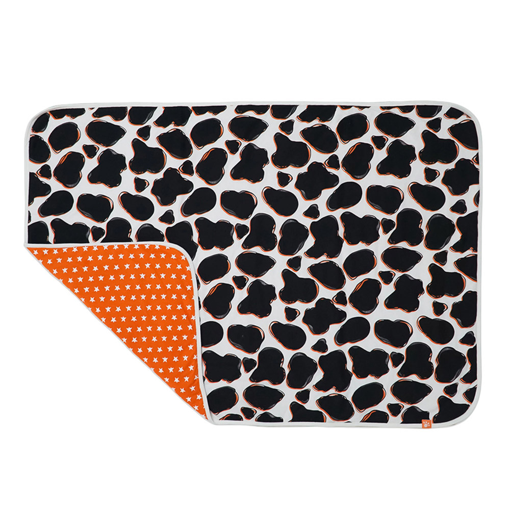 لوسي آند سام - بطانية مواليد قابلة للعكس - بقرة