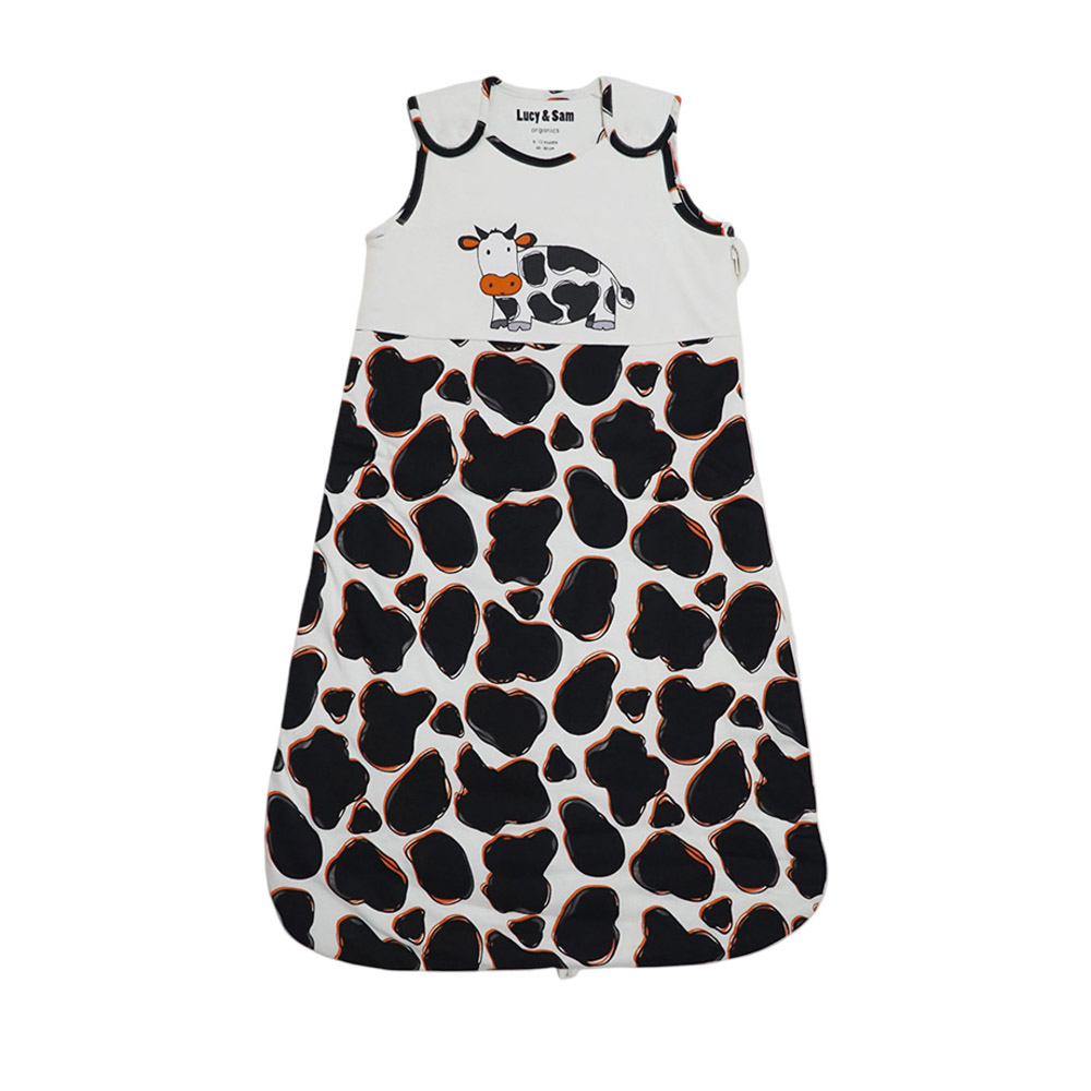 لوسي آند سام - كيس نوم للمواليد - بقرة - أسود