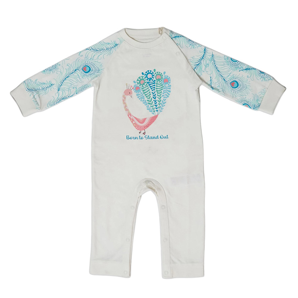 Lucy & Sam - Baby Born To Stand Out Playsuit - Off-White