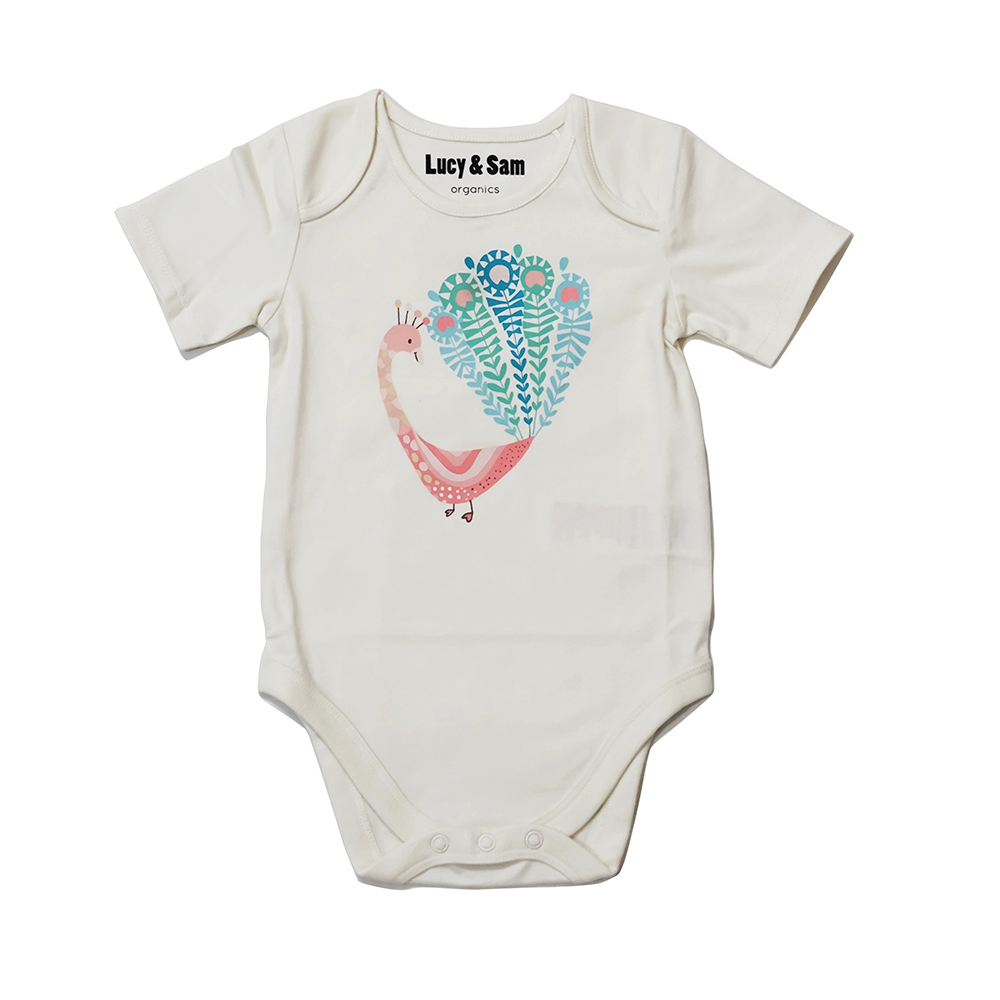 Lucy & Sam - 2pc-Set - Baby Boy's Bold And Beautiful Bodysuit - Blue