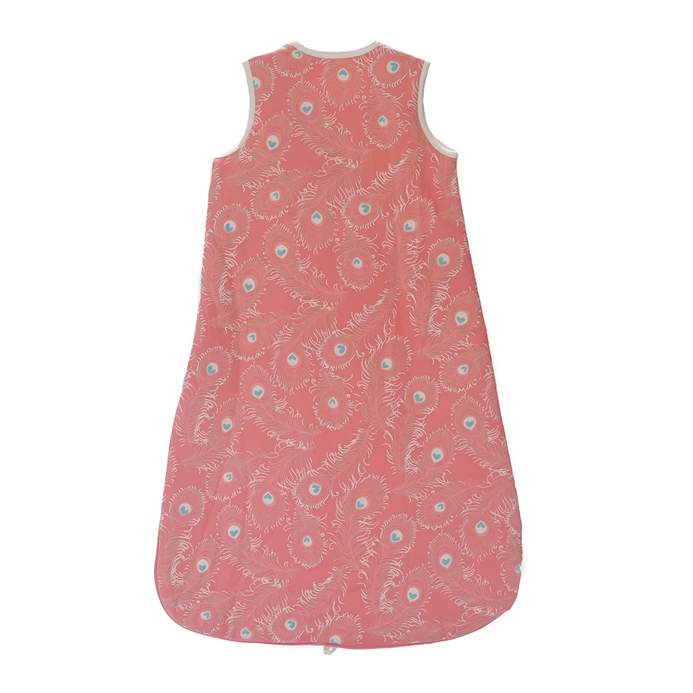 Lucy & Sam - Baby Girl's Peacock Sleeping Bag - Pink