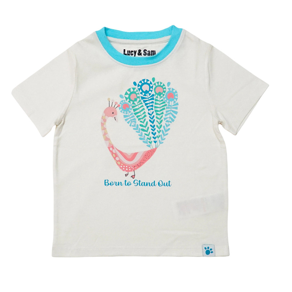 Lucy & Sam - Kids Born To Stand Out T-Shirt - White