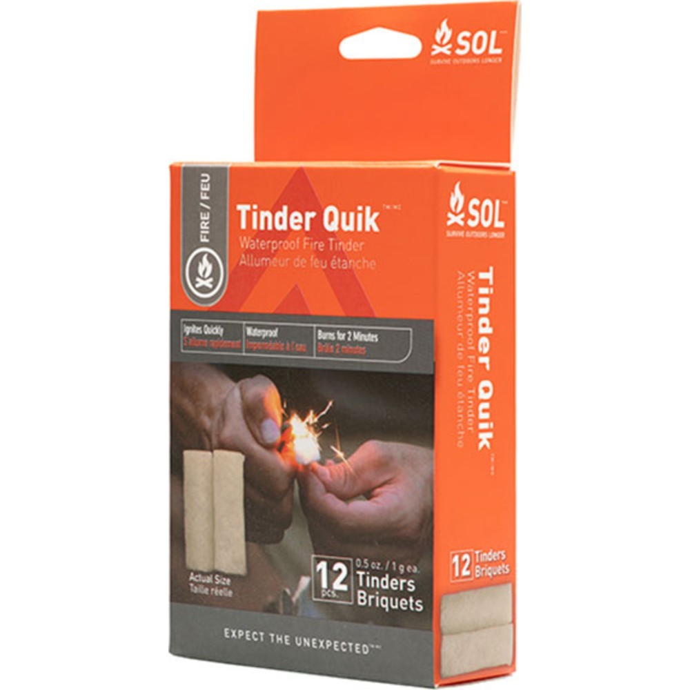 Sol Tinder Quik Fire-Starting Kit - 12 Pc Set