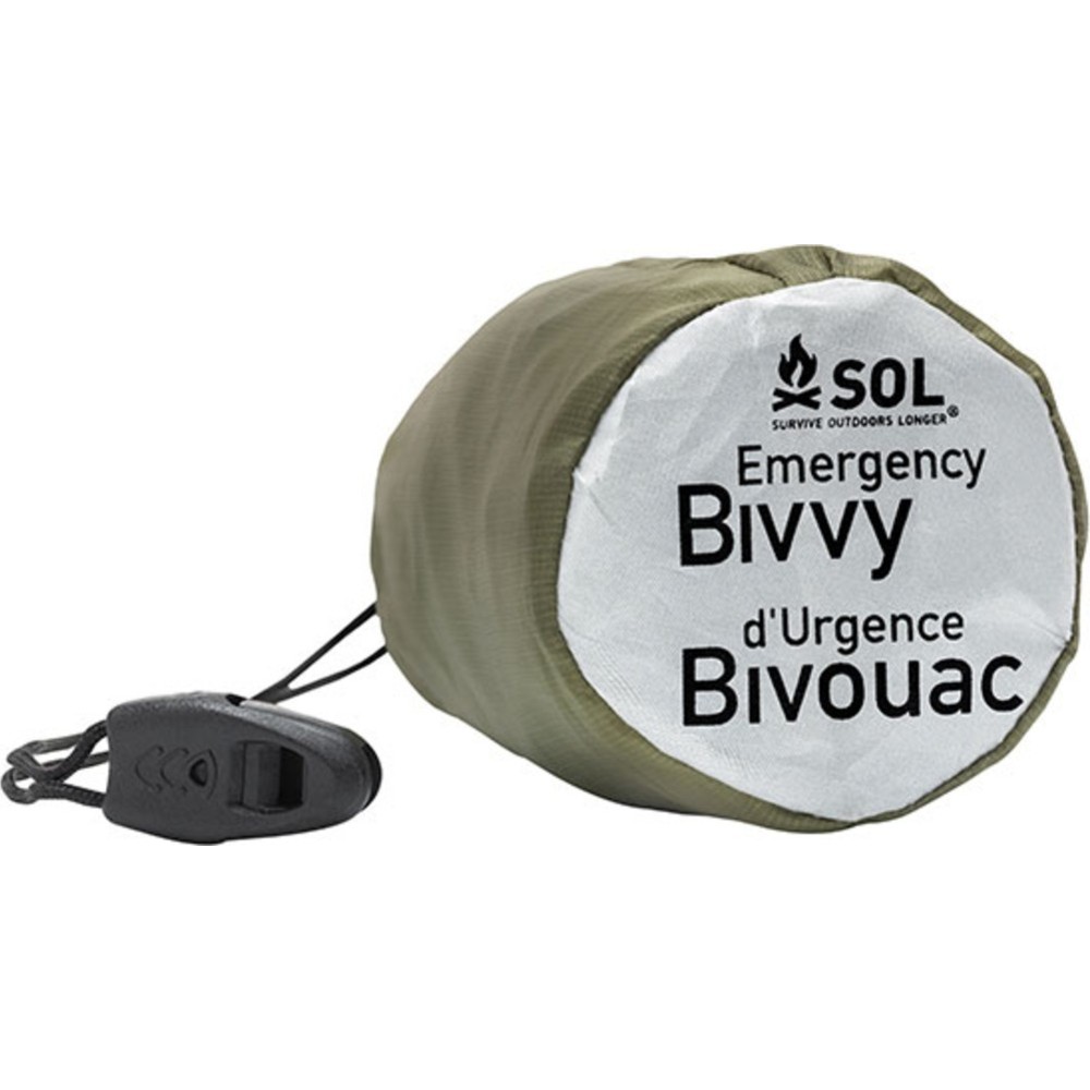 Sol Emergency Bivvy Shelter With Rescue Whistle And Tinder Cord