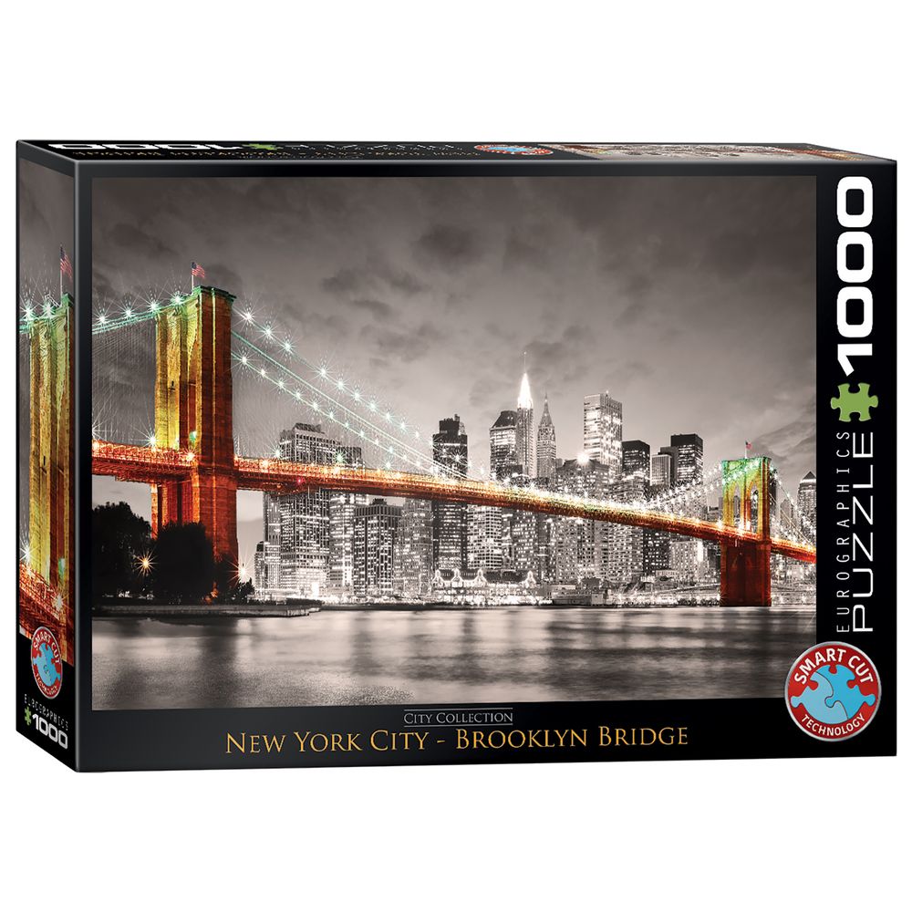 Eurographics Toys - New York City Brooklyn Bridge Puzzle Set - 1000 Pcs