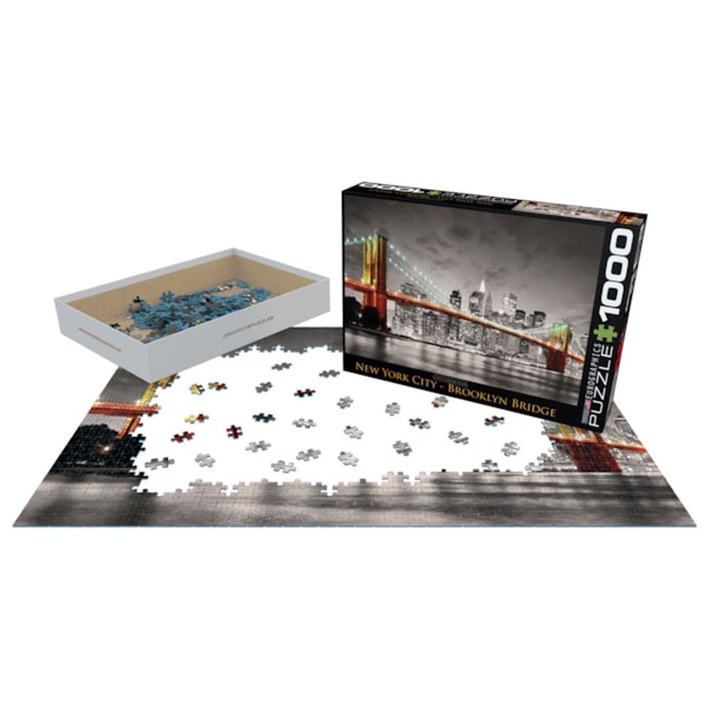 Eurographics Toys - New York City Brooklyn Bridge Puzzle Set - 1000 Pcs