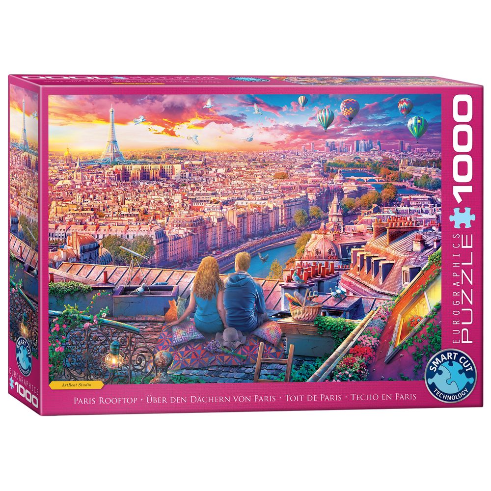 Eurographics Toys - Paris Rooftop Puzzle Set - 1000 Pcs