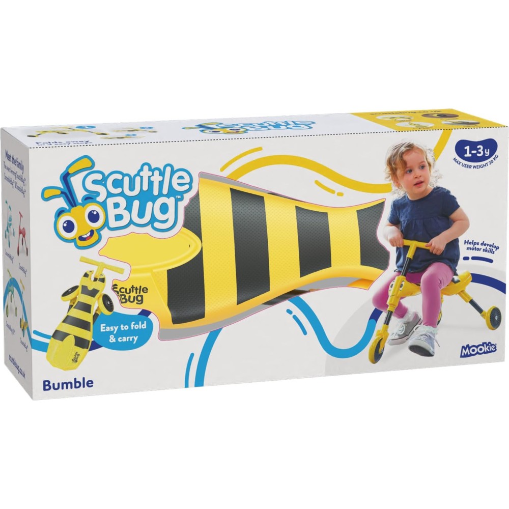 Scuttle Bug - Mookie Bumble Ride-On - Yellow/ Black