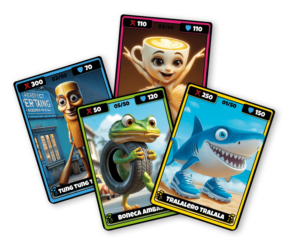 Kidz Brainrot - Italian Mystery Bag With 5-inch Figurines + 3 Cards