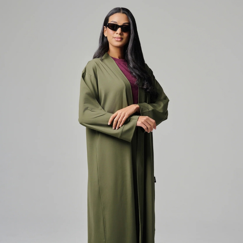 مولو - عباية كلاسيكية نسائية - أخضر