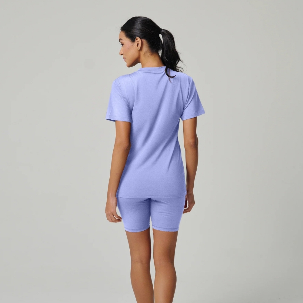 مولو - شورت رياضي كلاسيكي نسائي - أزرق فاتح