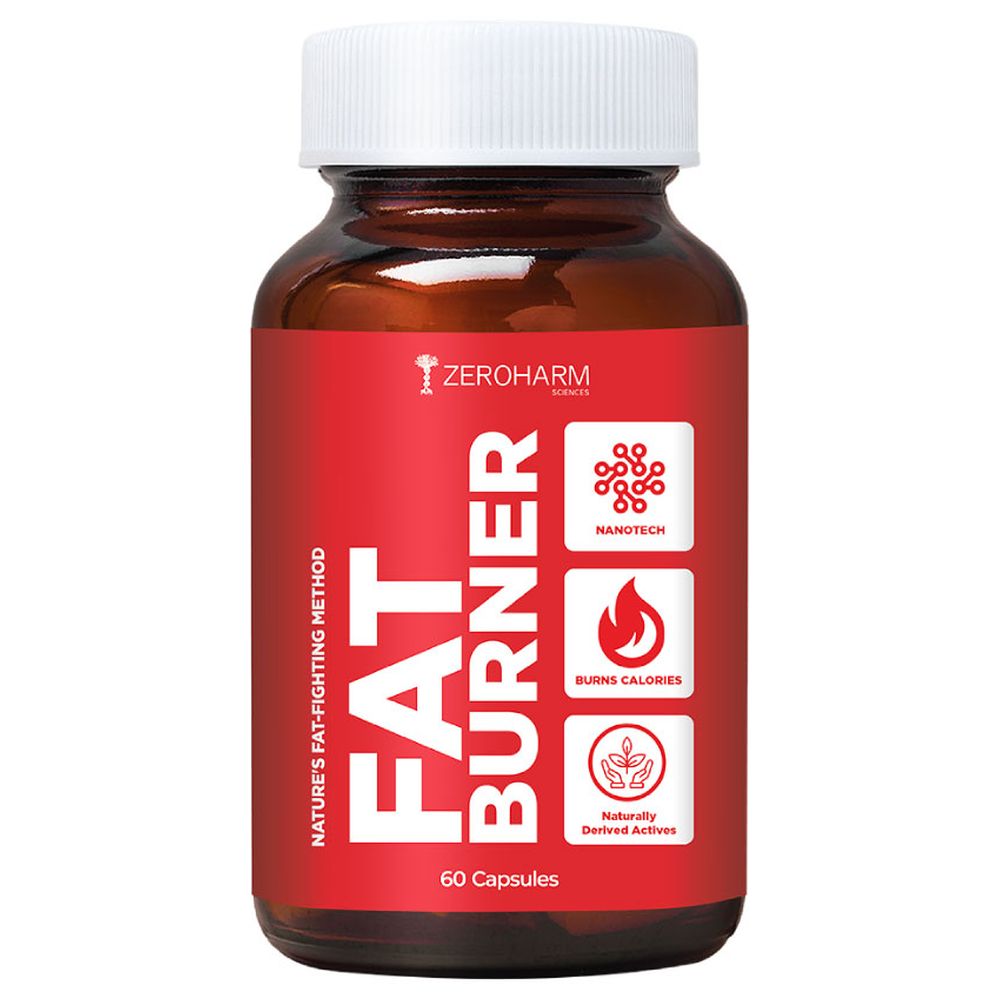 زيروهارم - كبسولات مكمل غذائي لحرق الدهون - 60 كبسولة