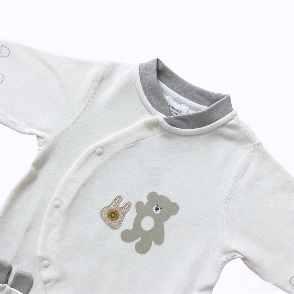 Hongyuer - Baby Boy's Shopping Teddy Bear Bodysuit