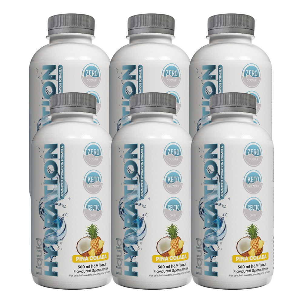 Excelgen - Liquid Hydration - Pina Colada - 500 ml - Pack of 6