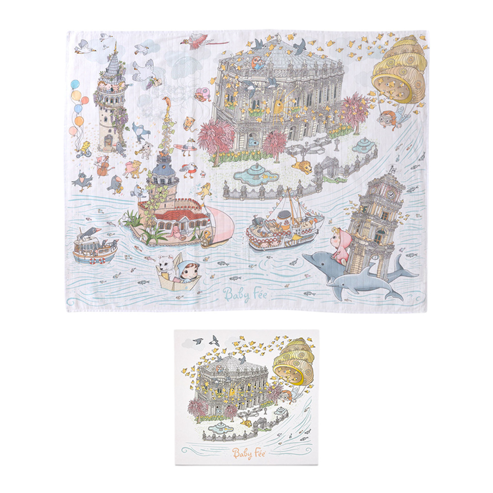 بيبي في - بطانية إسطنبول من الموسلين