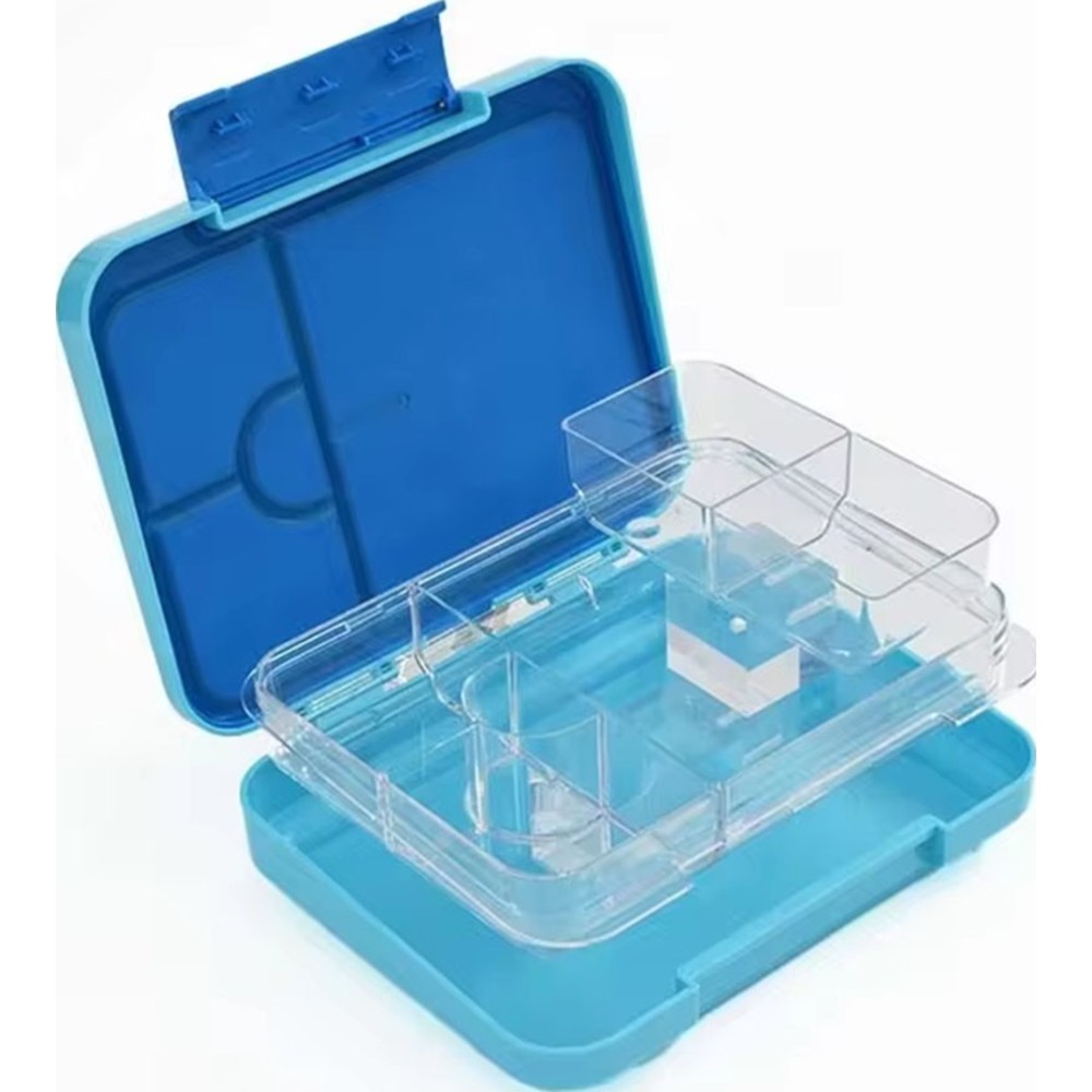 Starmarz - 6-Compartment Bento Glitter Lunch Box - Blue - 1195 ml