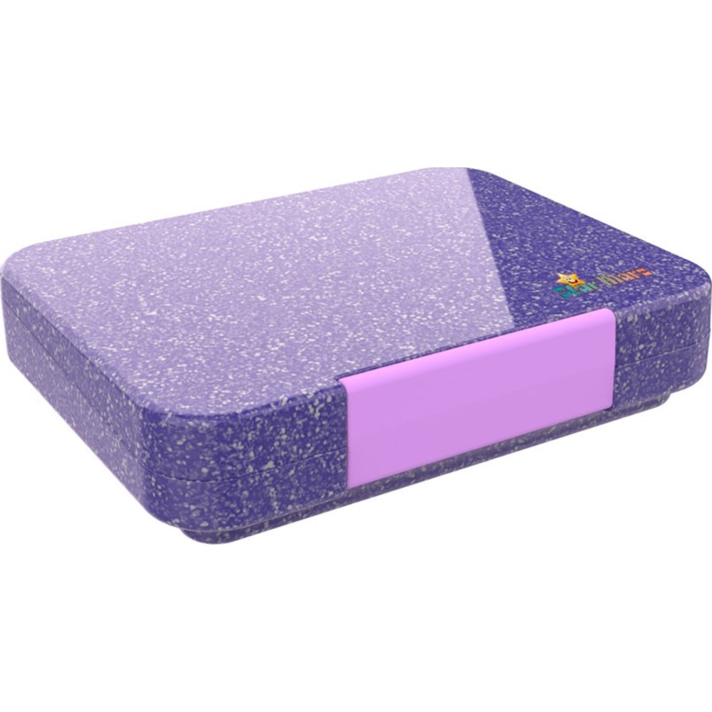 Starmarz - 4-6 Compartments Unicorn Bento Glitter Lunch Box - Purple - 1195 ml