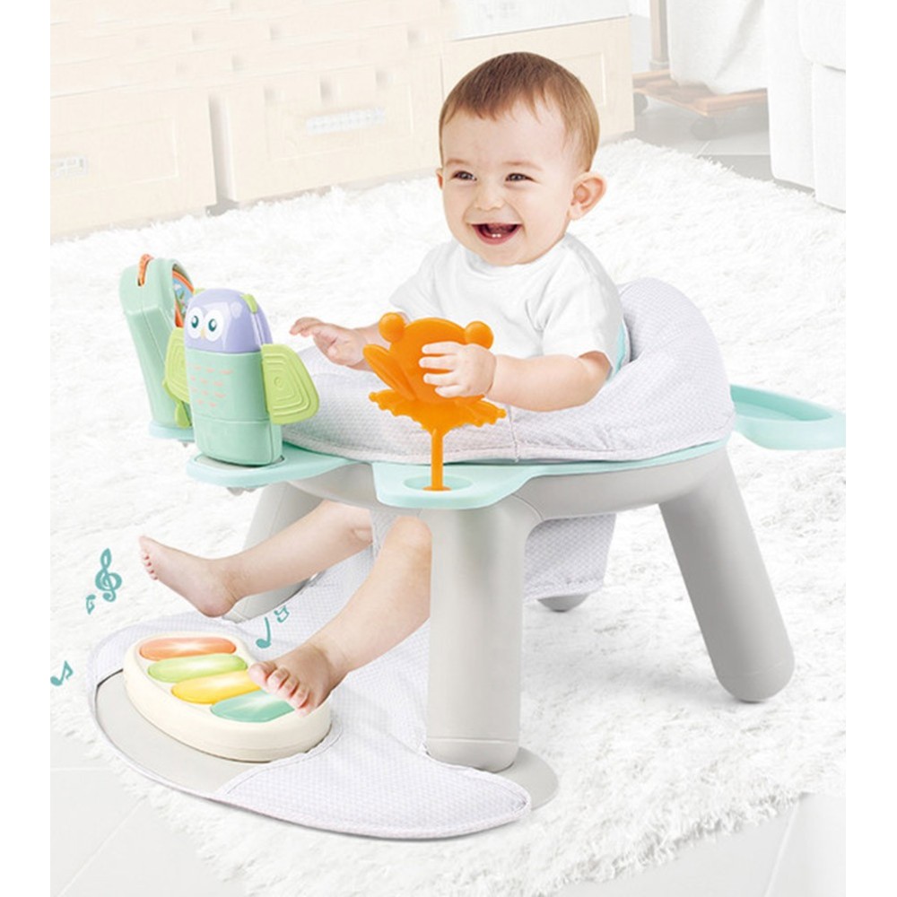 Kikibebe - 2-In-1 Baby Fitness Dining Chair With Piano