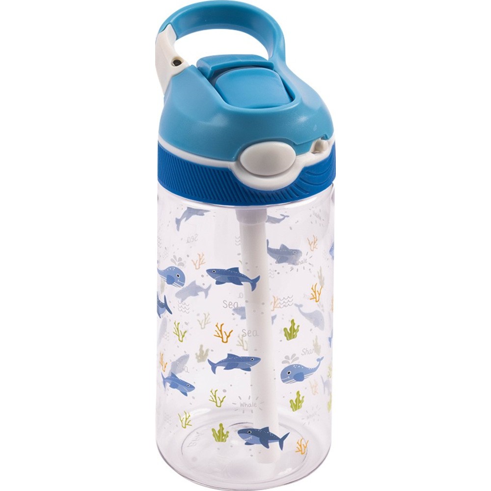 Cocobee - Boy's Ocean Tritan Water Bottle - Blue - 480 ml