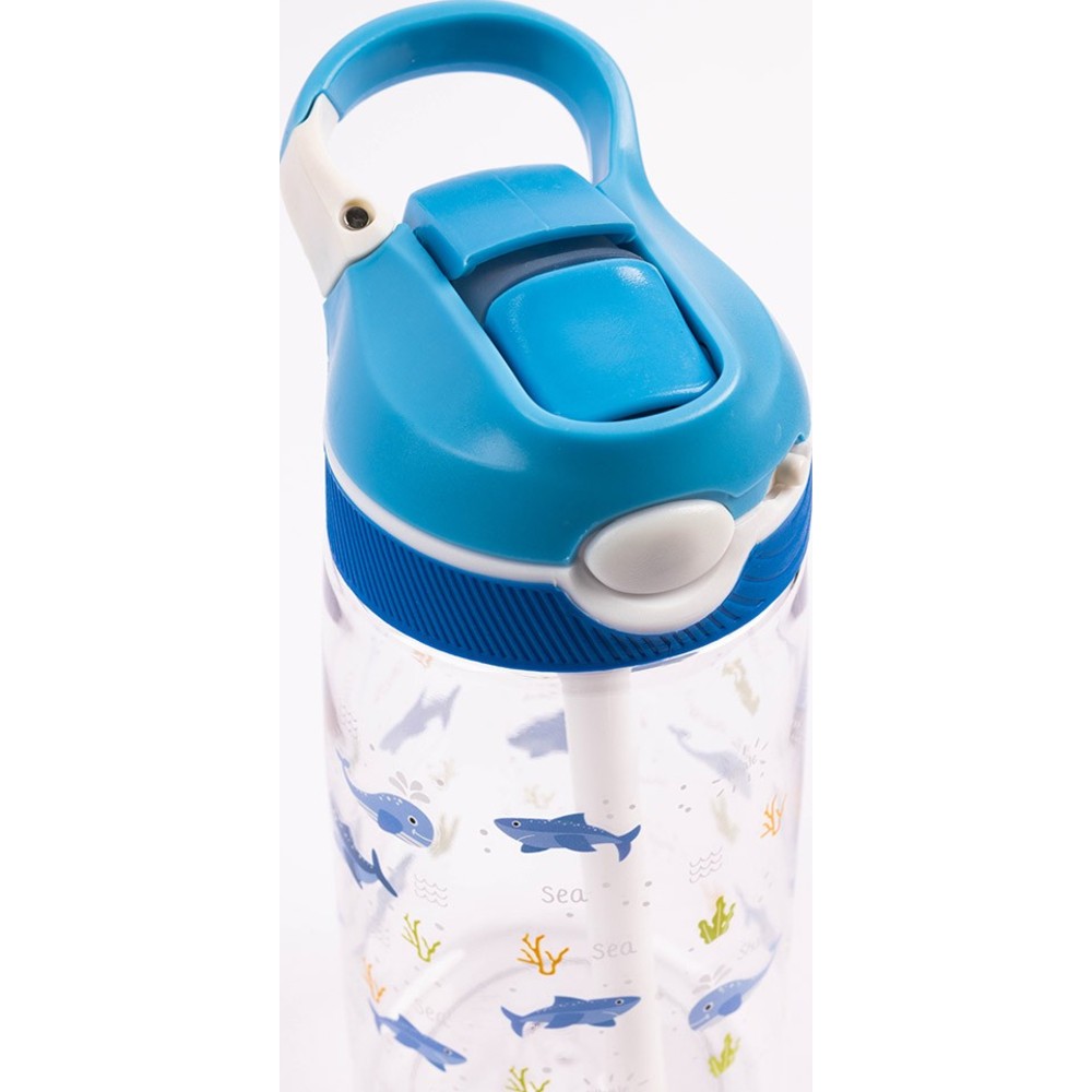 Cocobee - Boy's Ocean Tritan Water Bottle - Blue - 480 ml