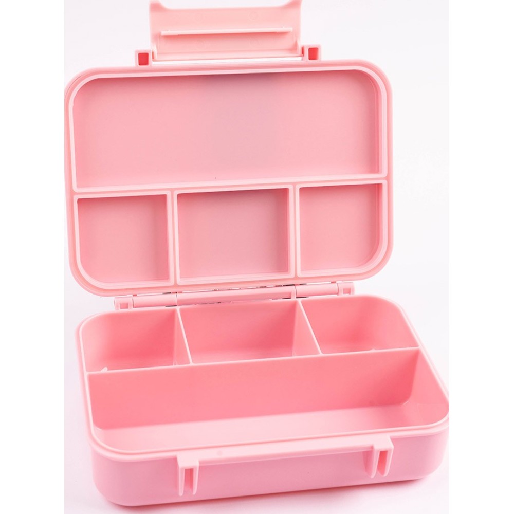 Cocobee - 4-Compartment Leak Proof Tritan Bento Lunch Box - Pink - 585 ml