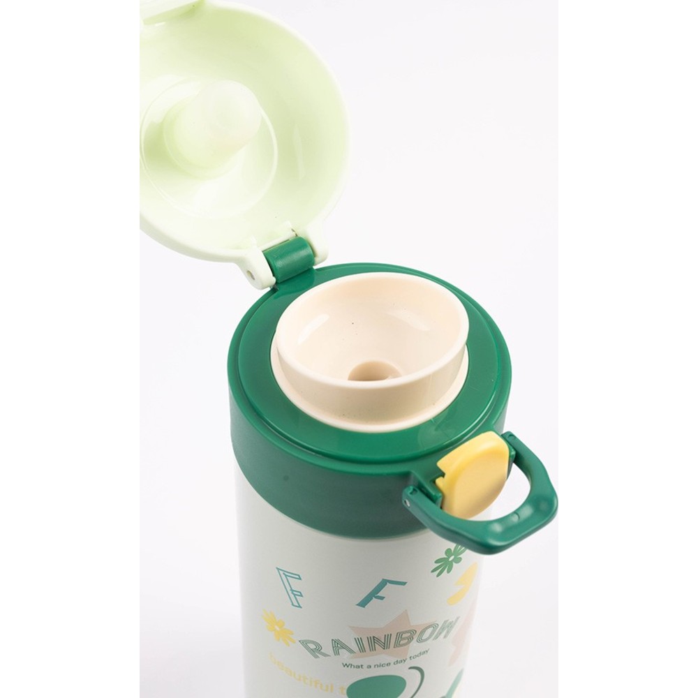 Cocobee - Kids Insulated Stainless Steel Water Bottle - Green - 500 ml