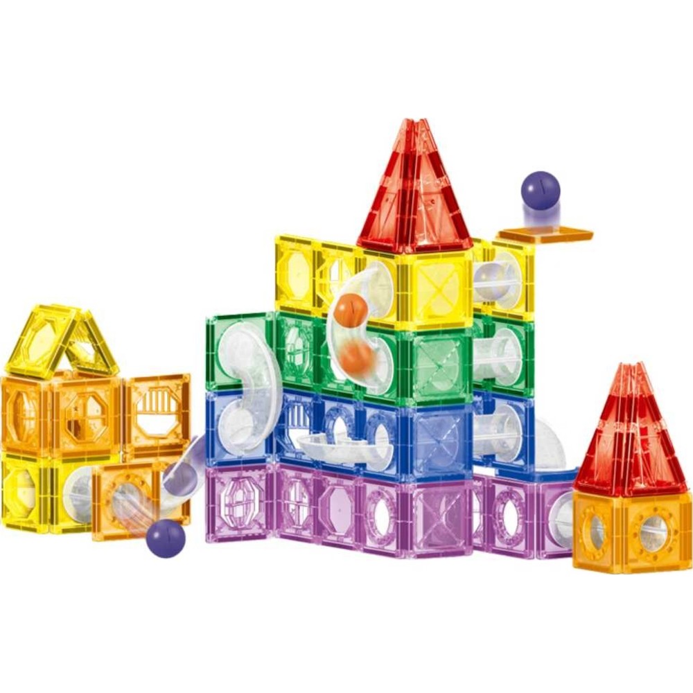 Kikibebe - Colored Window Magnet Blocks - 123 Pc Set