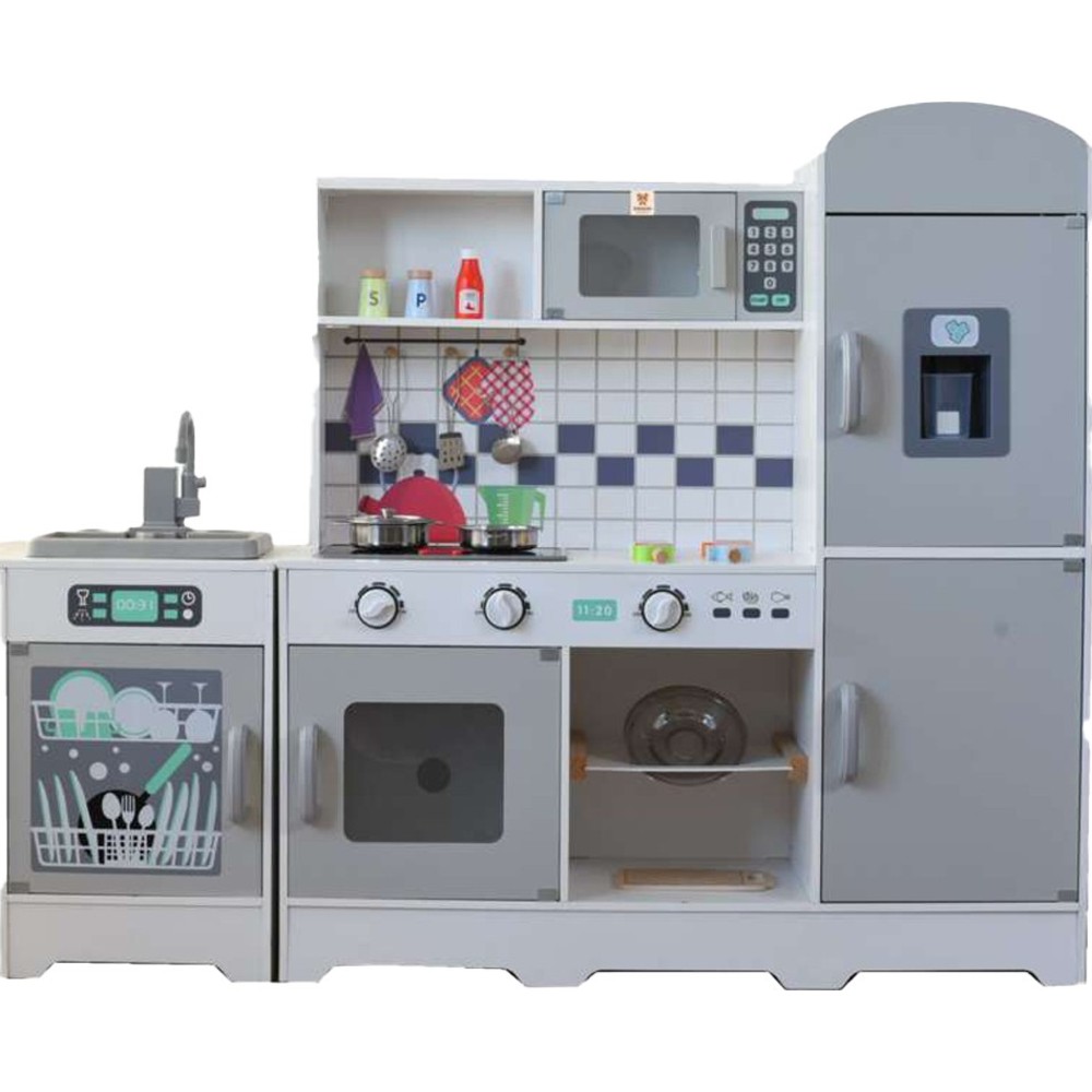 Kikibebe - Wooden Kitchen Playset - White