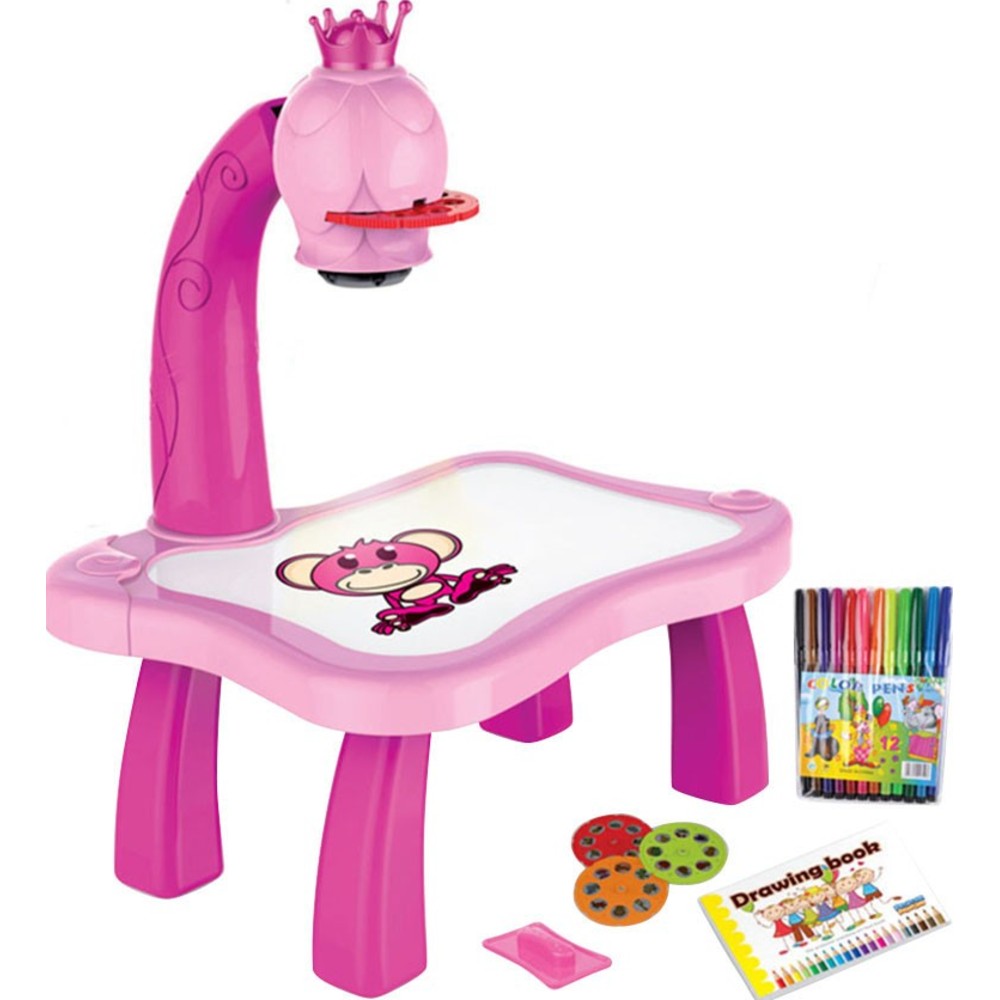 Kikibebe - Projection Painting Machine With Music - Pink