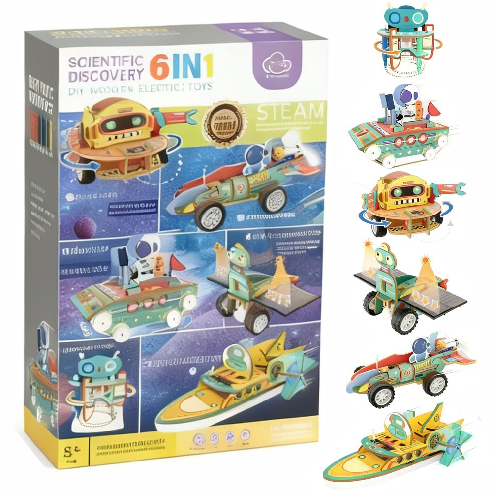 Chanak - 6 In 1 Scientific Discovery Wooden DIY Kit