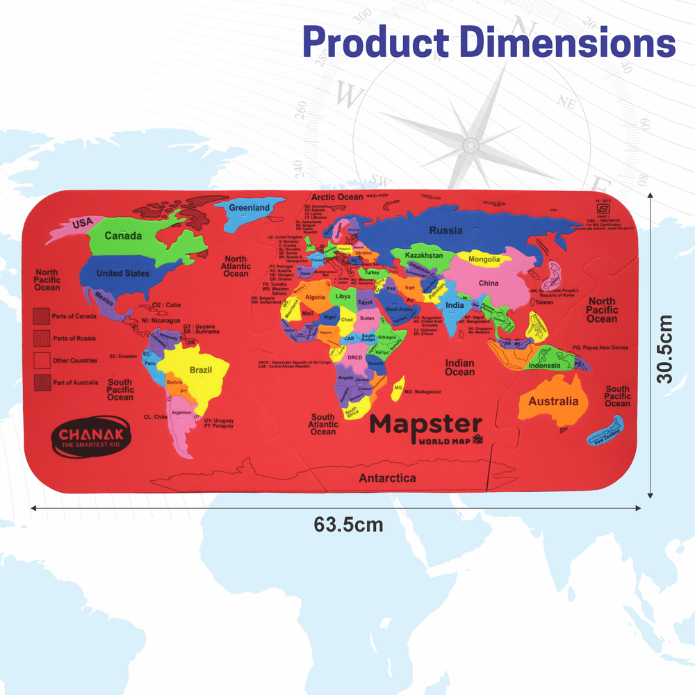Chanak - Mapsterworld Map Puzzle For Kids