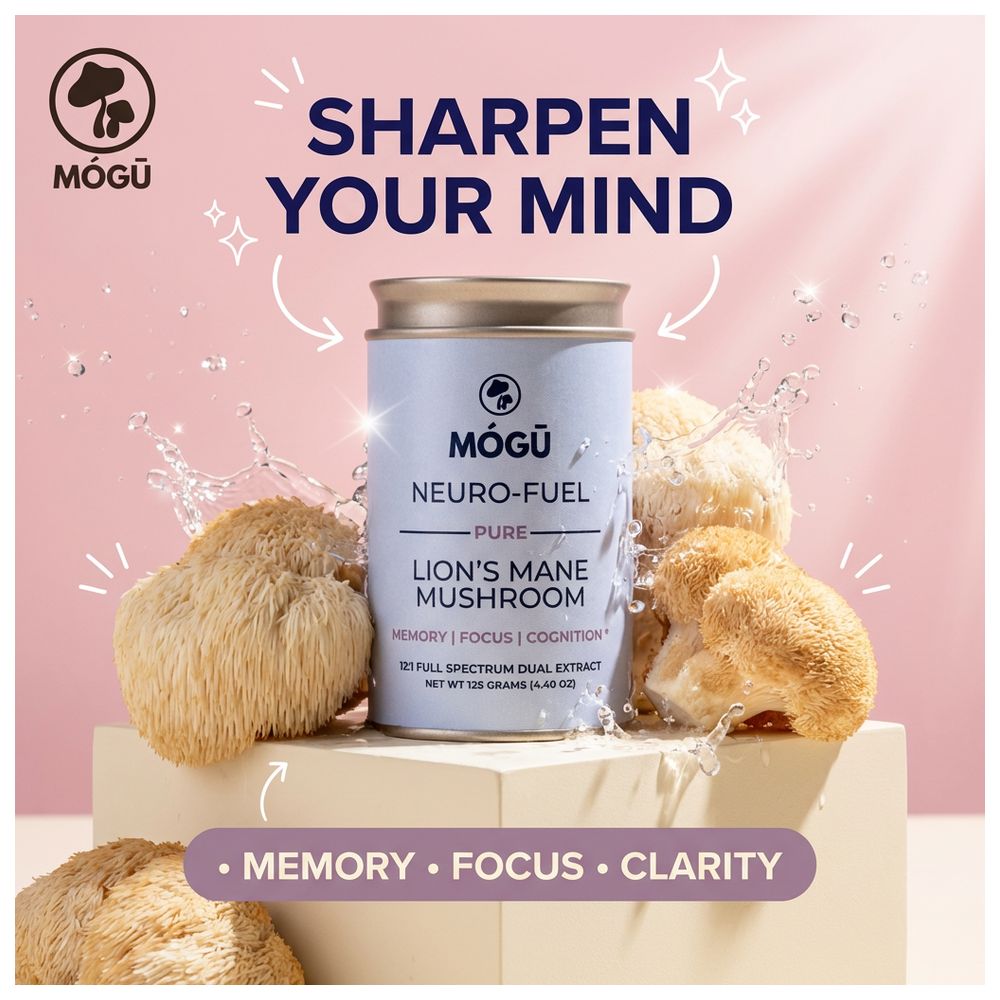 Mogu Mushrooms - Neuro Fuel Pure Lion's Mane 12:1 Extract Powder - 125 gm