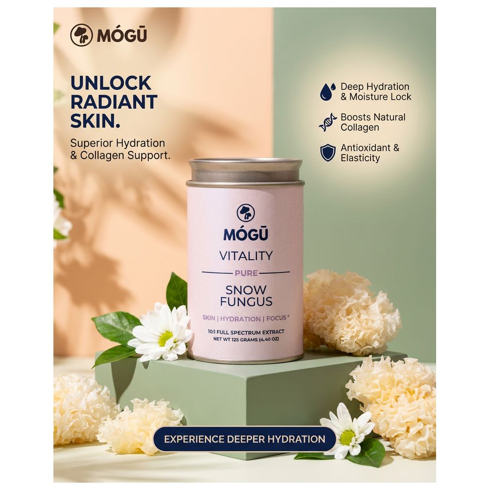 Mogu Mushrooms - Vitality Snow Fungus 10:1 Extract Powder - 125 gm