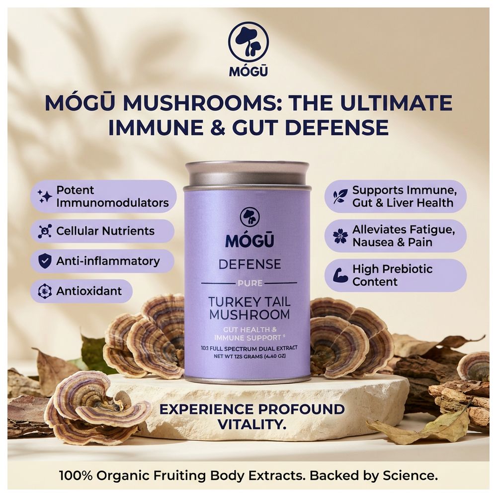 Mogu Mushrooms - Defense Turkey Tail Mushroom 10:1 Extract Powder - 125 gm