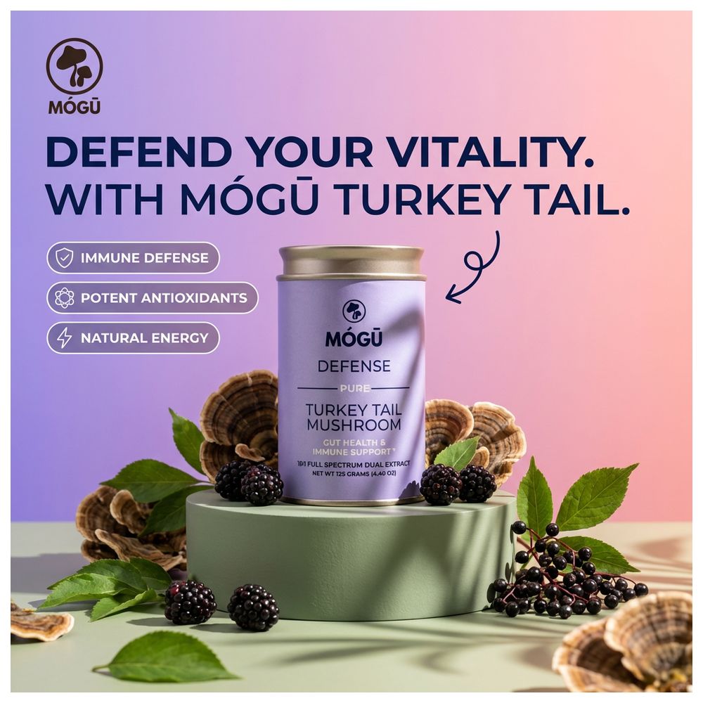 Mogu Mushrooms - Defense Turkey Tail Mushroom 10:1 Extract Powder - 125 gm