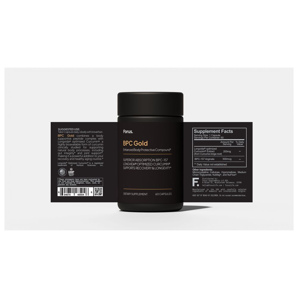 فوروس - كبسولات مكمل غذائي BPC جولد - 60 كبسولة
