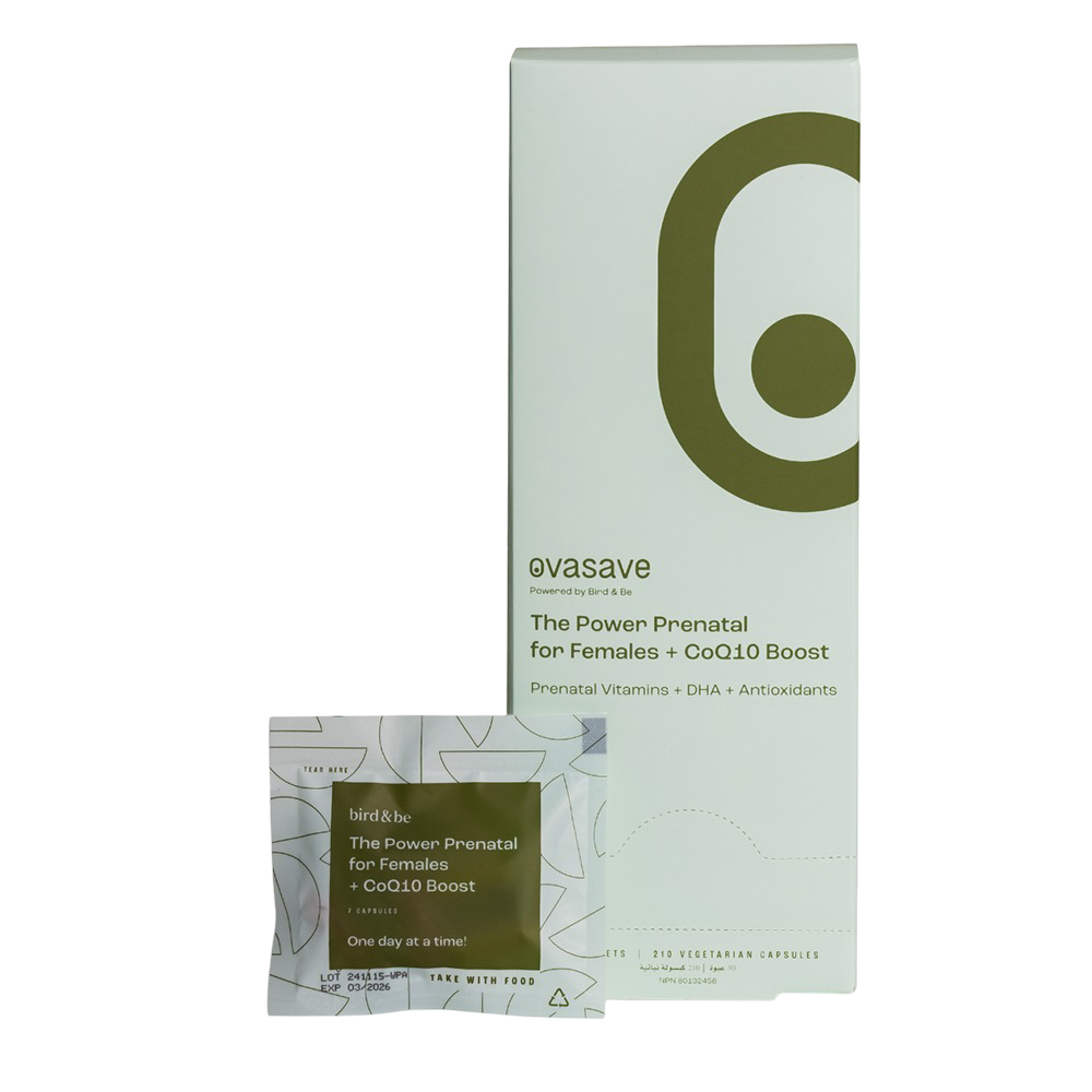 أوفاسيف - كبسولات داعمة لخصوبة المرأة قبل الولادة مع إنزيم Q10 المساعد - 210 كبسولة