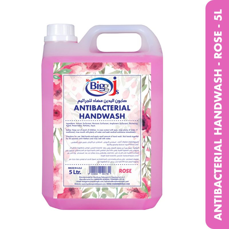 Mr. Bigg J's - Antibacterial Hand Wash Rose 5L