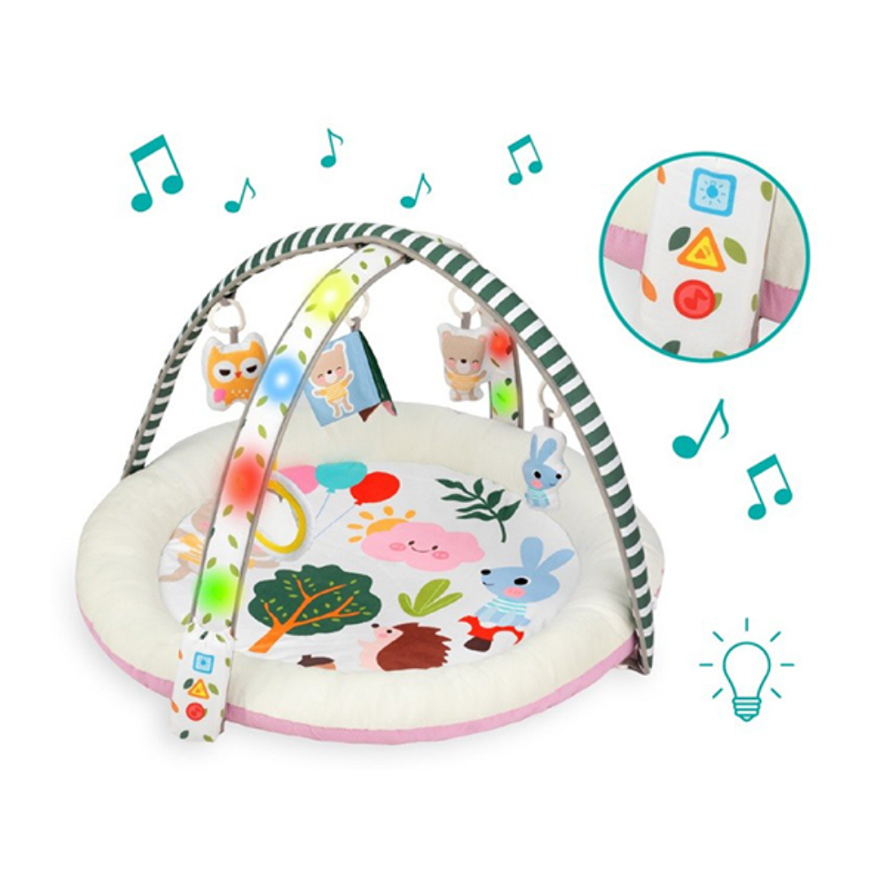 Little Angel Baby Play Mat Activity Gym With Lights & Music -Pink