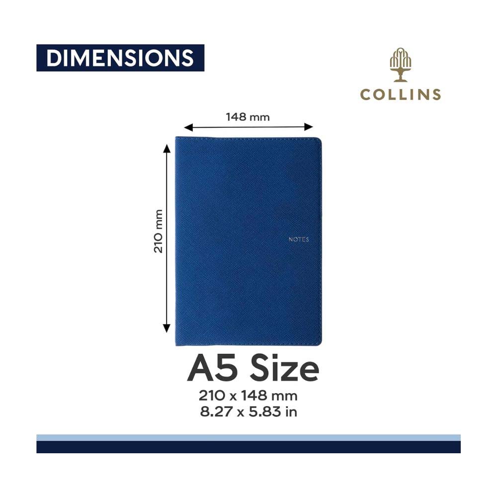 Collins - Melbourne A5 Ruled Notebook - Indigo