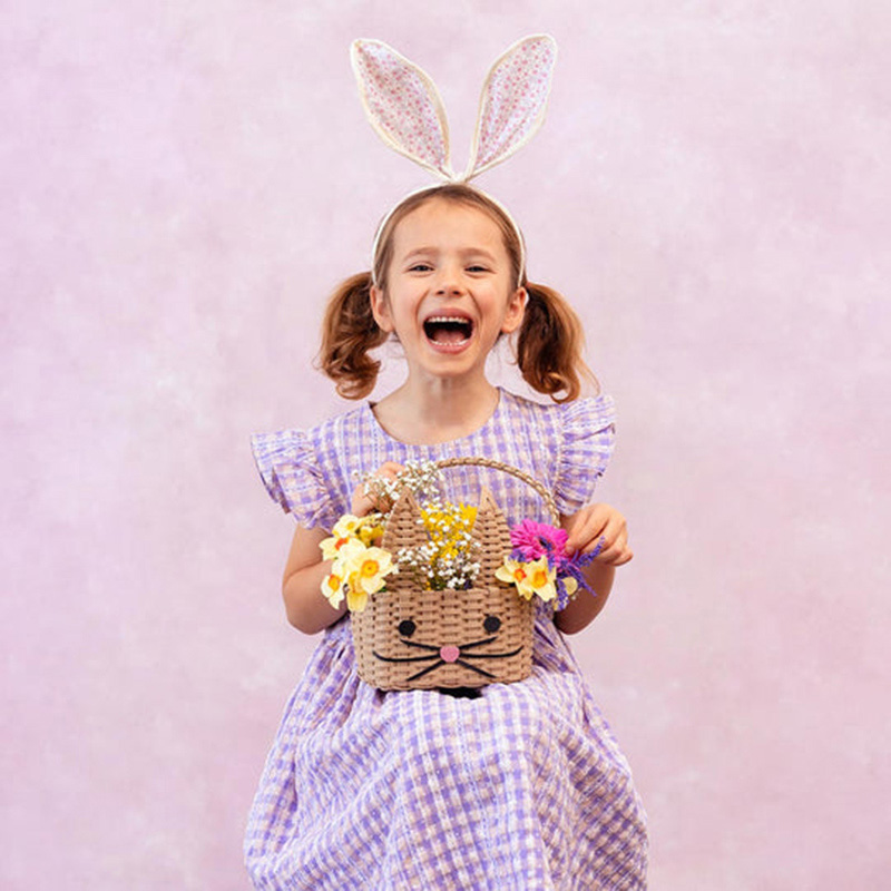 Talking Tables - Easter Spring Bunny Floral Bunny Ears Headband