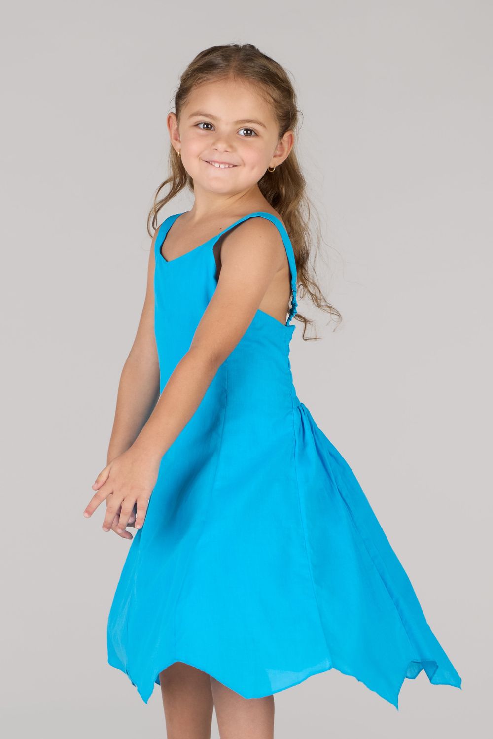 Just Nature - Girl's Eva Asymmetric Hem Dress