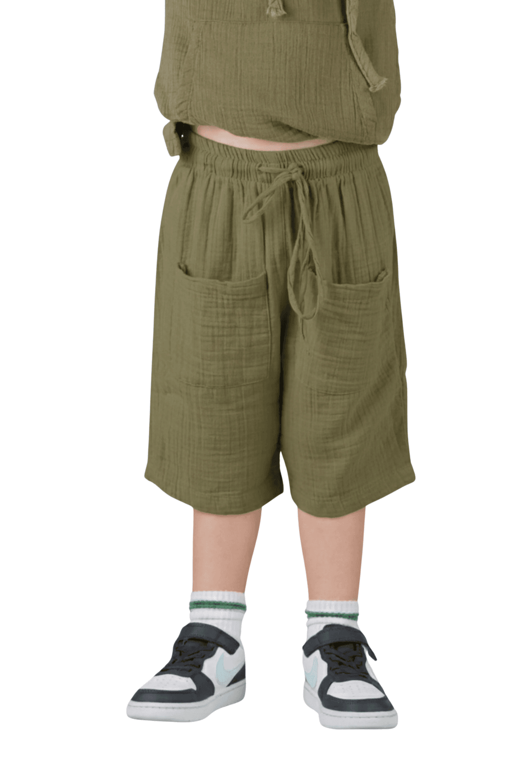 Just Nature - Kid's Laced Pocket Cotton Shorts