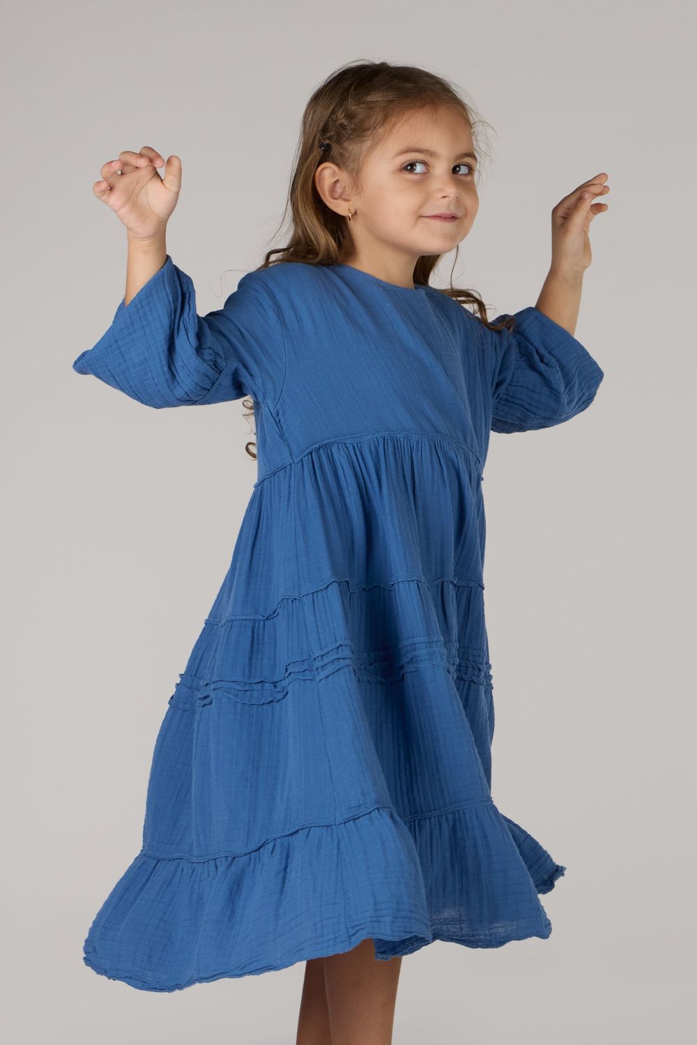 Just Nature - Girl's Polyanna Long Sleeves Dress