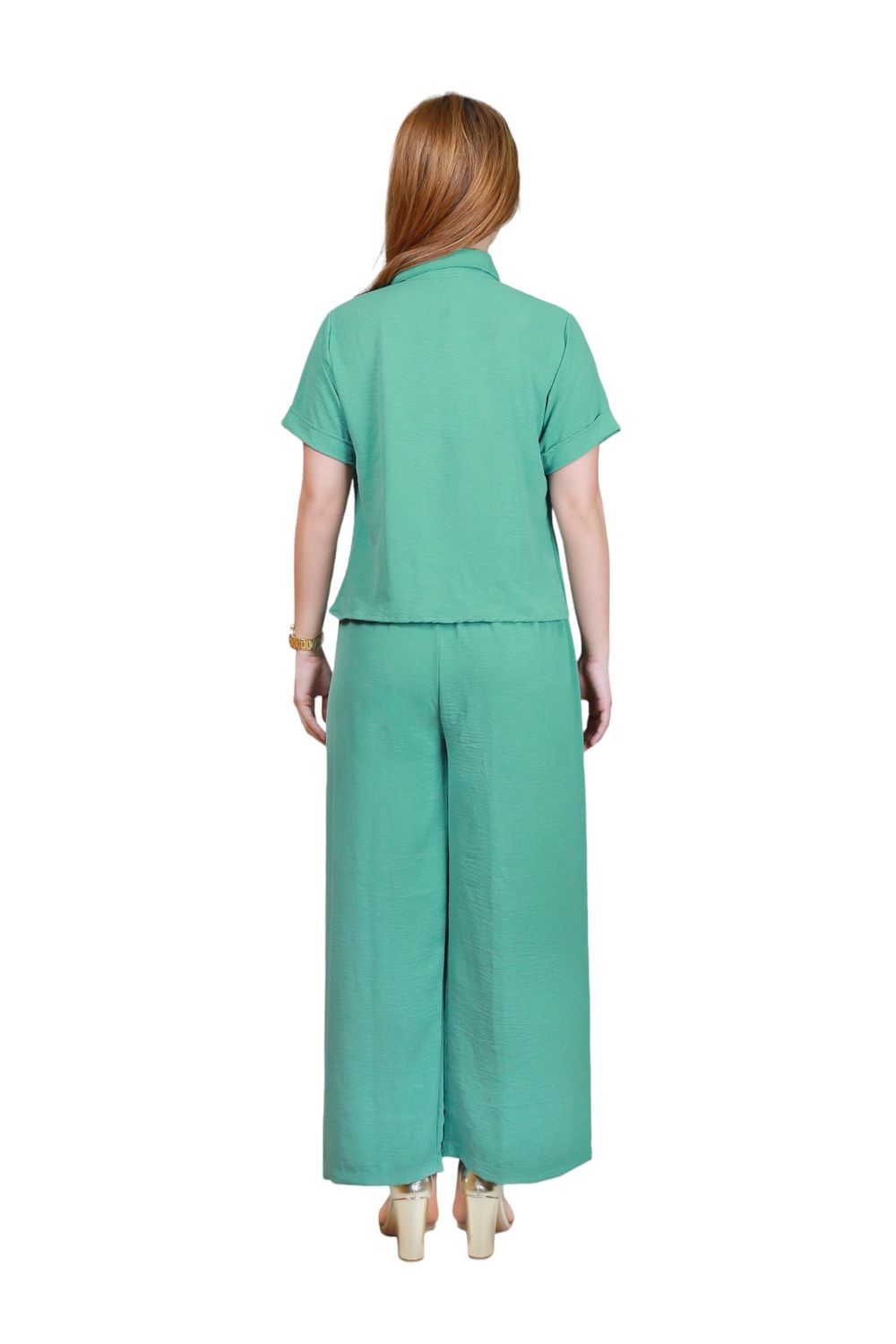 Veronica - Elegant Comfortable 2pc - Co-Ord Set - Green