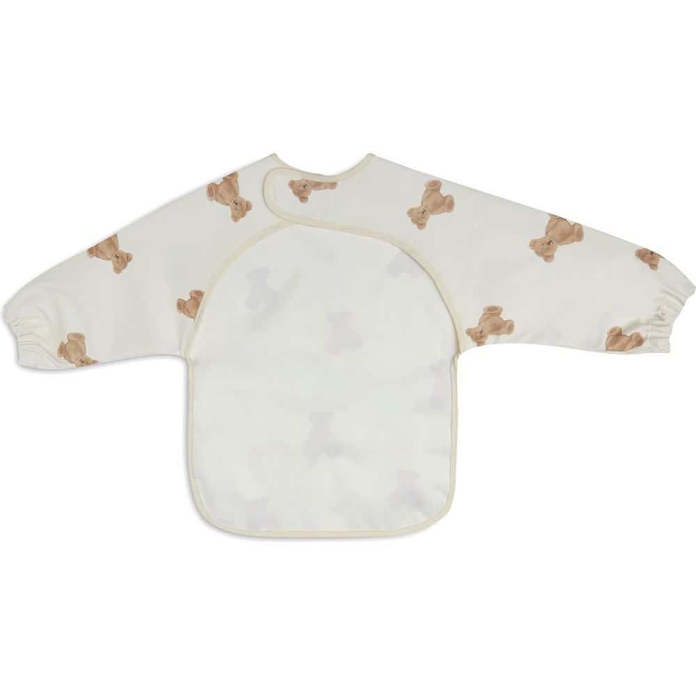 Jollein Baby Waterproof Bib With Sleeves - Teddy Bear
