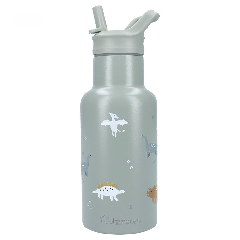 Kidzroom - Kids Stainless Steel Bottle - Small Talk - Green - 350 ml