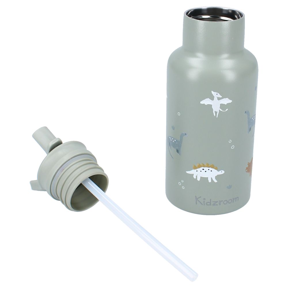 Kidzroom - Kids Stainless Steel Bottle - Small Talk - Green - 350 ml
