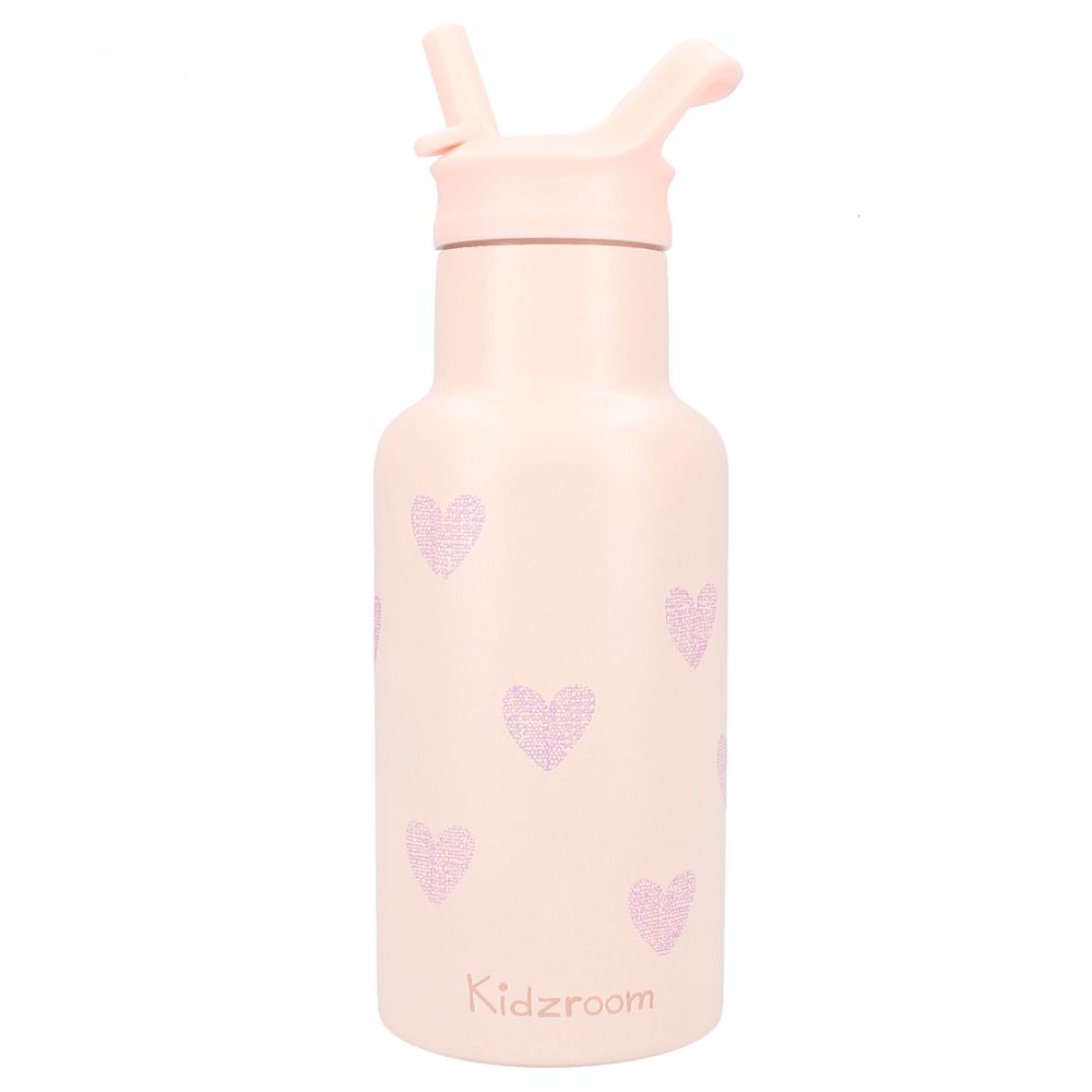 Kidzroom - Kids Stainless Steel Bottle - Magical Meadows - Pink - 350 ml